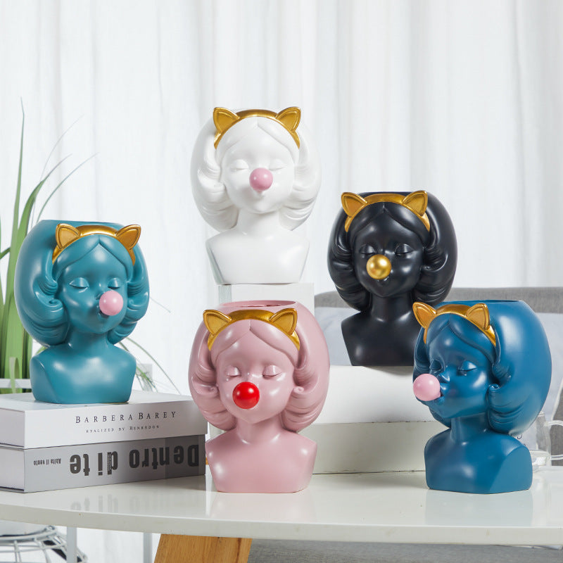 Home Accent - Cat woman - Teal - Poshipo