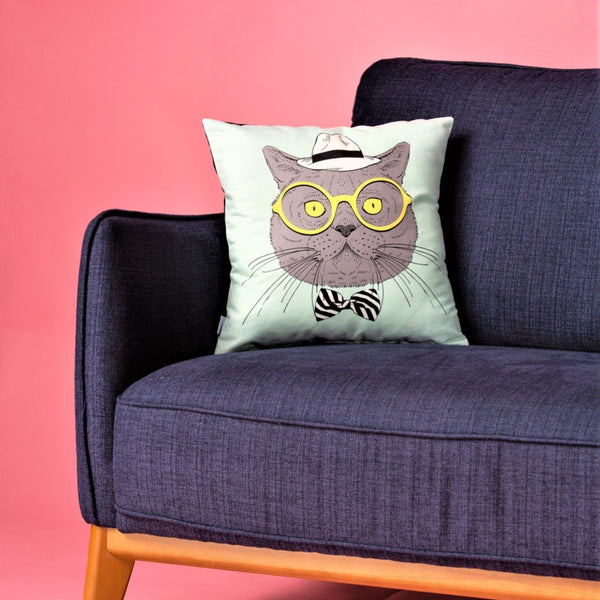 Stripe Bow Cat - Poshipo