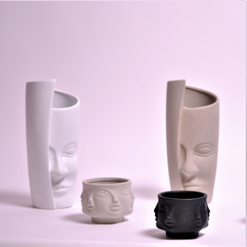 Faces Planter Vase - Poshipo